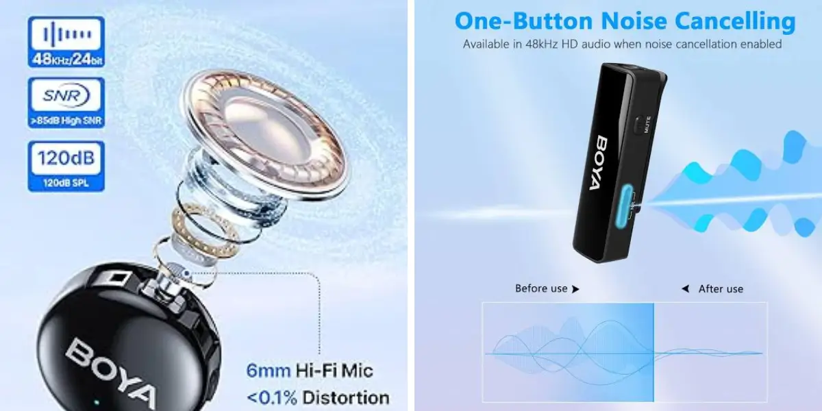 Boya BOYALINK 3 AI Powered Button Wireless Microphone System (2).webp
